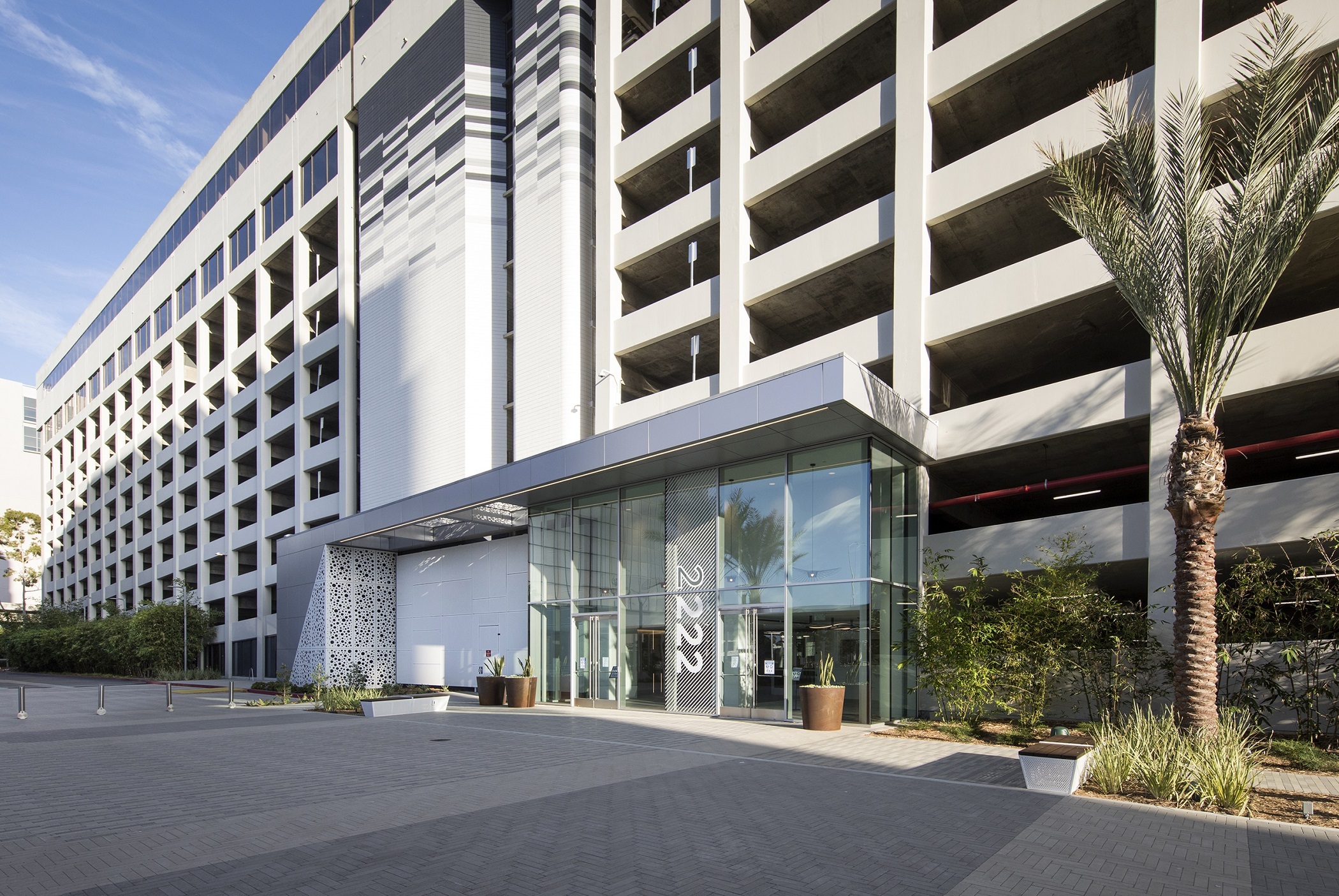 south garage parking lax